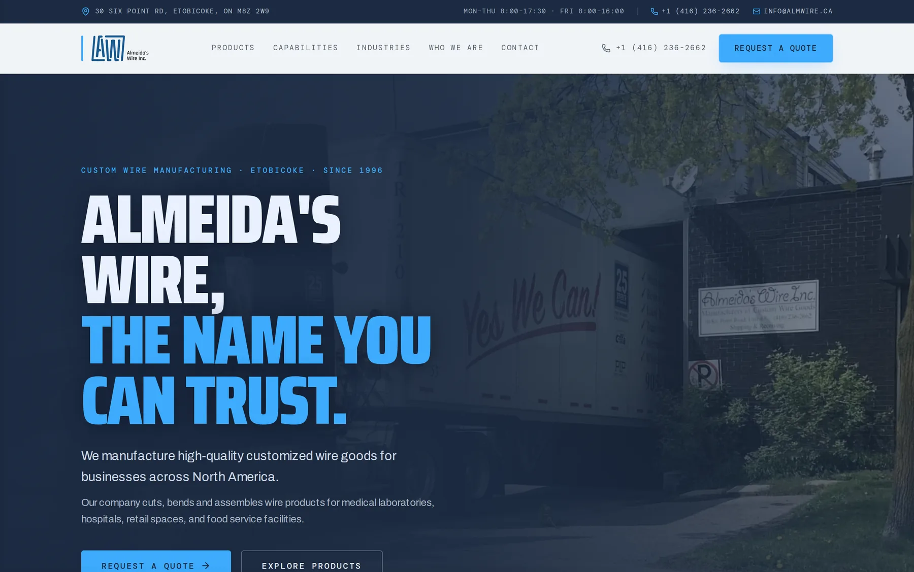 ALM Wire (Almeida's Wire Inc.) — built by Letremor